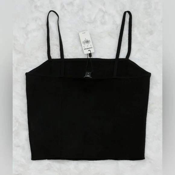 NWT EXPRESS CROPPED SQUARE NECK SWEATER CAMI - Picture 4 of 6